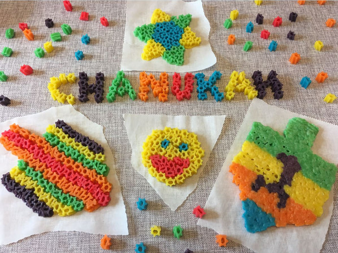 Edible Perler Beads Craft Activity for Chanukah