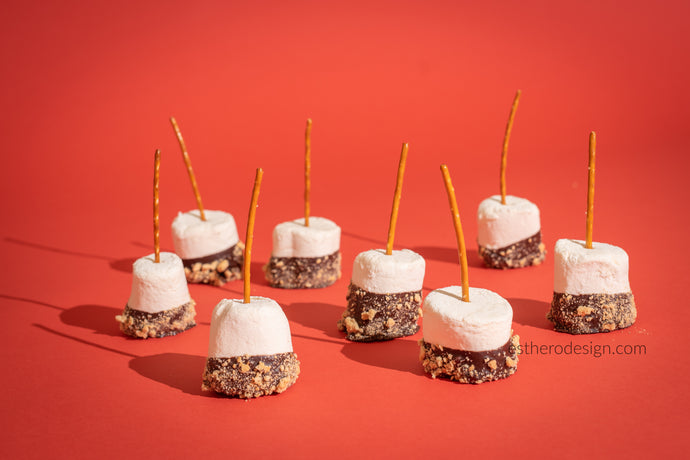 Marshmallow S'mores on a Stick