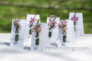 Flower Seating Cards