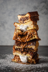Funky French Toast with Chocolate Sesame Butter