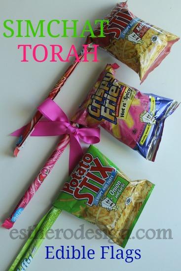 Edible Simchat Torah Flags