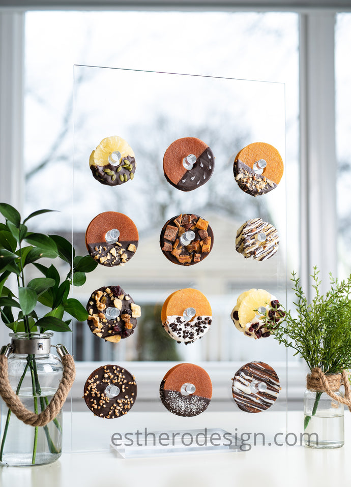 Dried Fruit Donut Wall