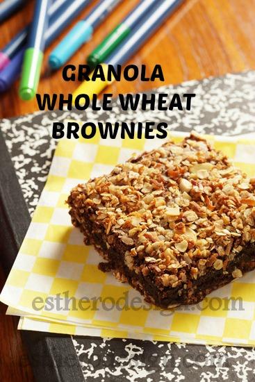 Granola Whole Wheat Brownies