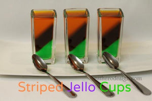 Striped Jello Cups