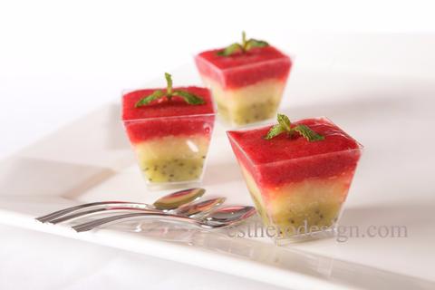 Tri Color Fruit Trifle